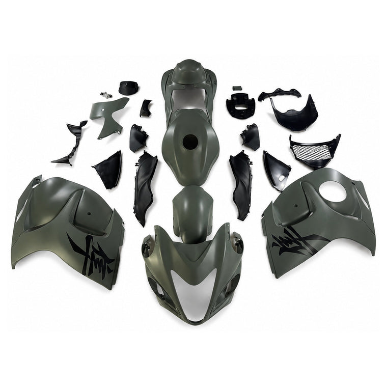NT Fairing Fit for Suzuki 2008-2020 Hayabusa GSXR 1300 N108- Olive Green Black | ABS Injection