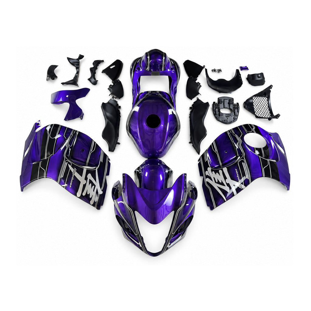 NT Fairing Fit for Suzuki 2008-2020 Hayabusa GSXR 1300 N114- Purple Black | ABS Injection - 1