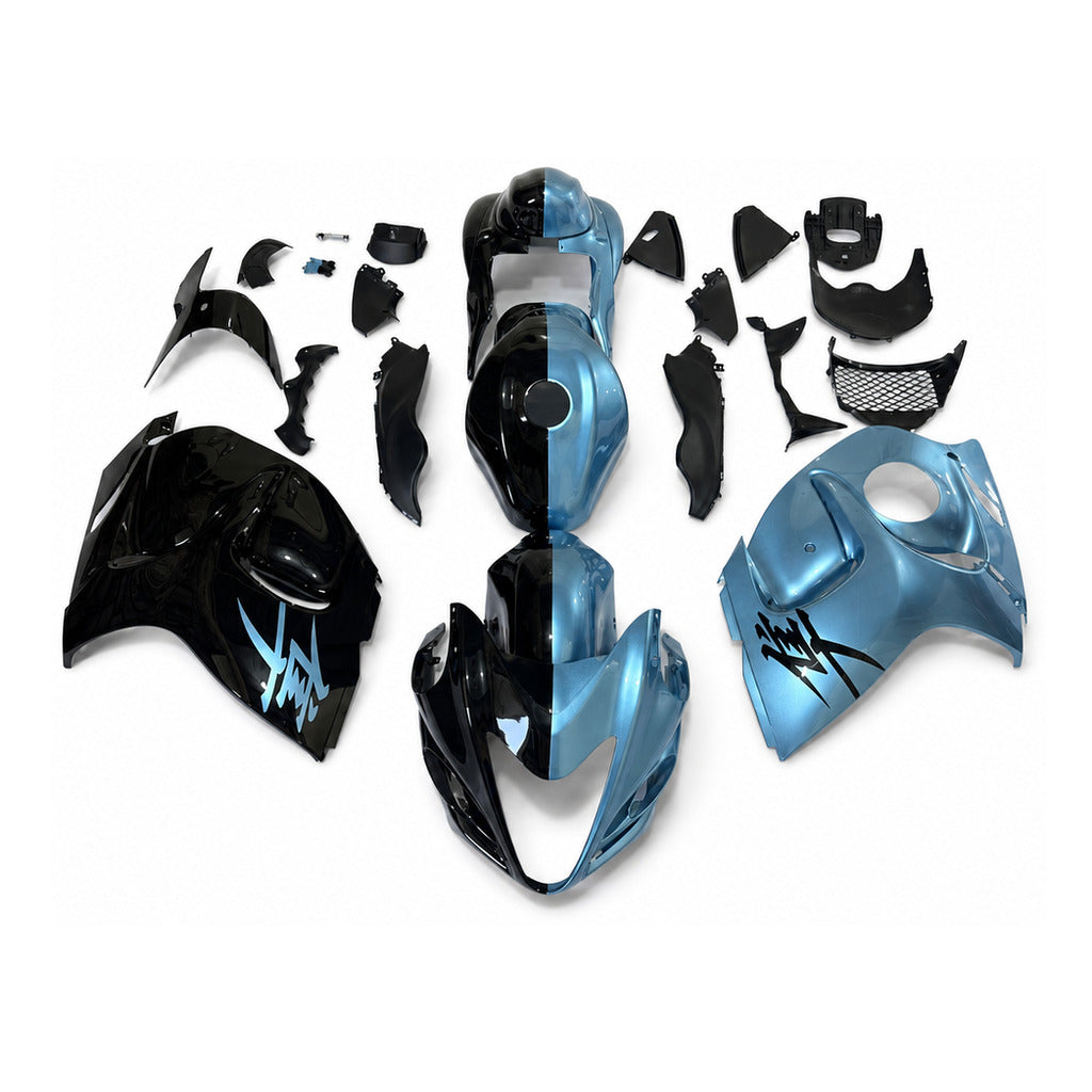 NT Fairing Fit for Suzuki 2008-2020 Hayabusa GSXR 1300 N112- Blue Black | ABS Injection - 1