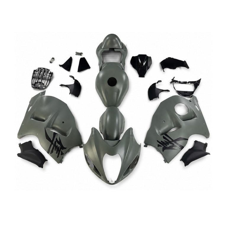 NT Fairing Fit for Suzuki 1999-2007 Hayabusa GSXR 1300 N104- Olive Green Black | ABS Injection