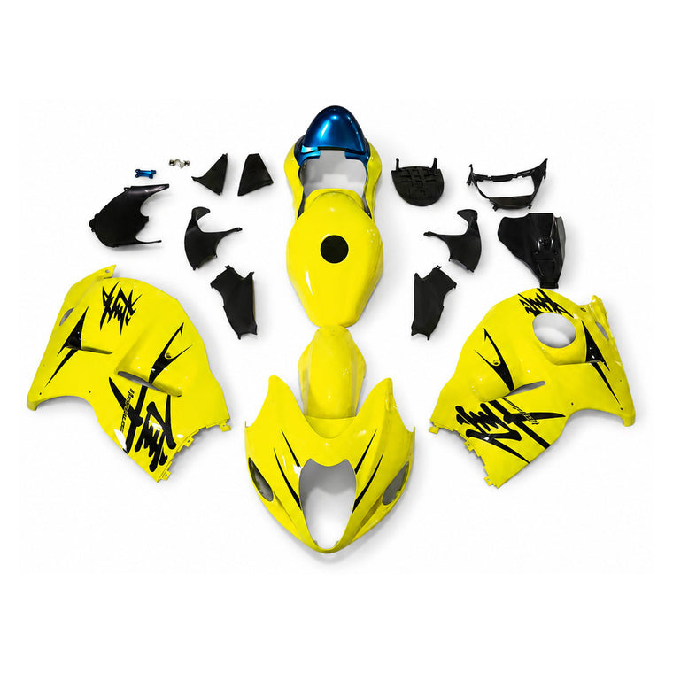 NT Fairing Fit for Suzuki 1999-2007 Hayabusa GSXR 1300 N105- Gold Green Black | ABS Injection