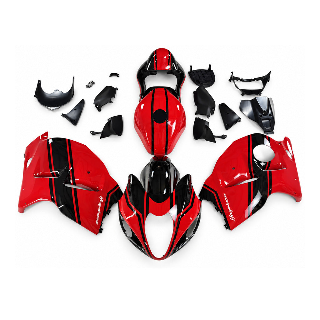 NT Fairing Fit for Suzuki 1999-2007 Hayabusa GSXR 1300 N114- Red Black | ABS Injection - 1