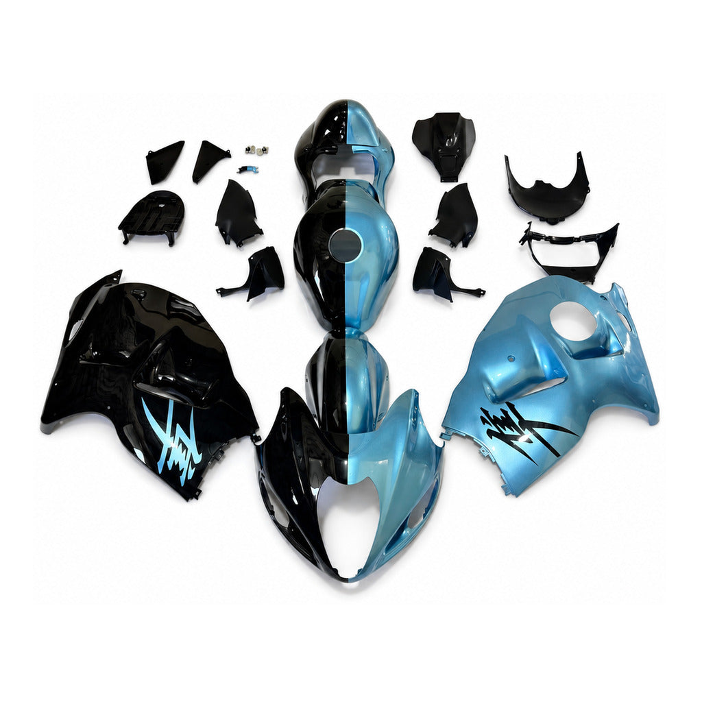 NT Fairing Fit for Suzuki 1999-2007 Hayabusa GSXR 1300 N108- Blue Black | ABS Injection - 1