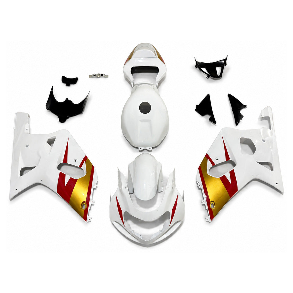 NT Fairing Fit for Suzuki 2001-2003 GSXR600/750 U112- Gold Red White | ABS Injection - 1