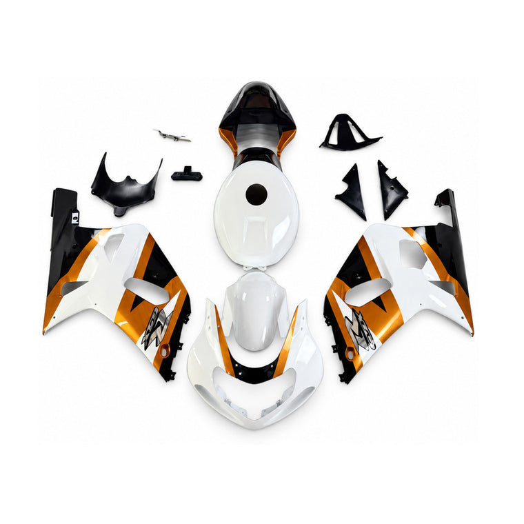 NT Fairing Fit for Suzuki 2001-2003 GSXR600/750 U120- Gold White Black | ABS Injection