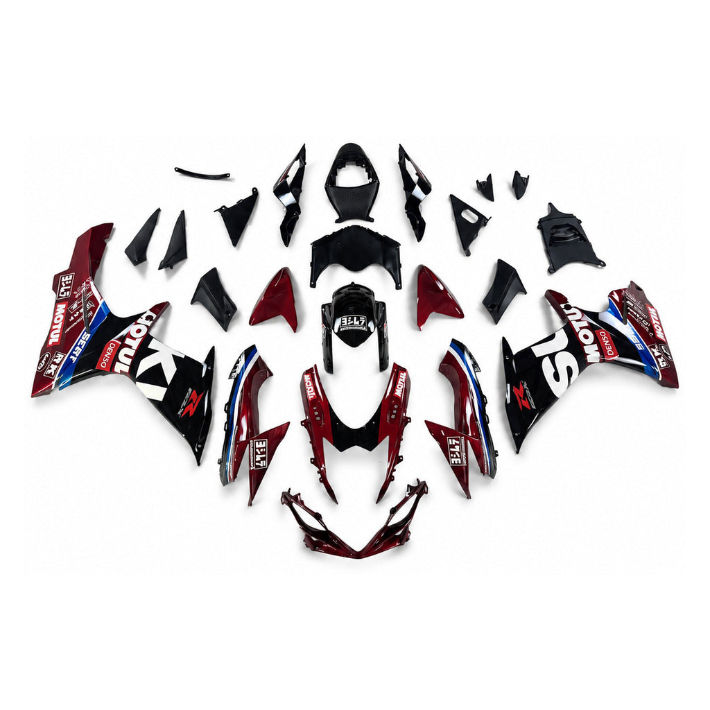 NT Fairing Fit for Suzuki 2011-2027 GSXR600/750 N130- Burgundy Blue Black | ABS Injection - 1