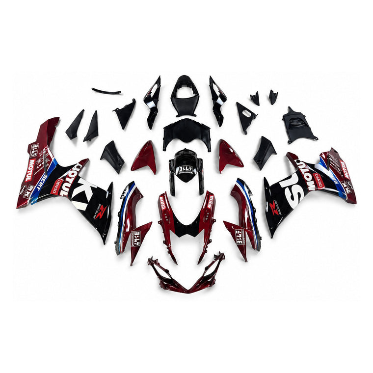 NT Fairing Fit for Suzuki 2011-2027 GSXR600/750 N130- Burgundy Blue Black | ABS Injection