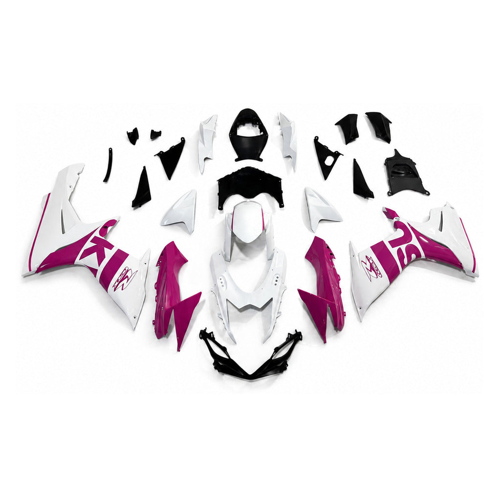 NT Fairing Fit for Suzuki 2011-2027 GSXR600/750 N138- Pink White Black | ABS Injection - 1