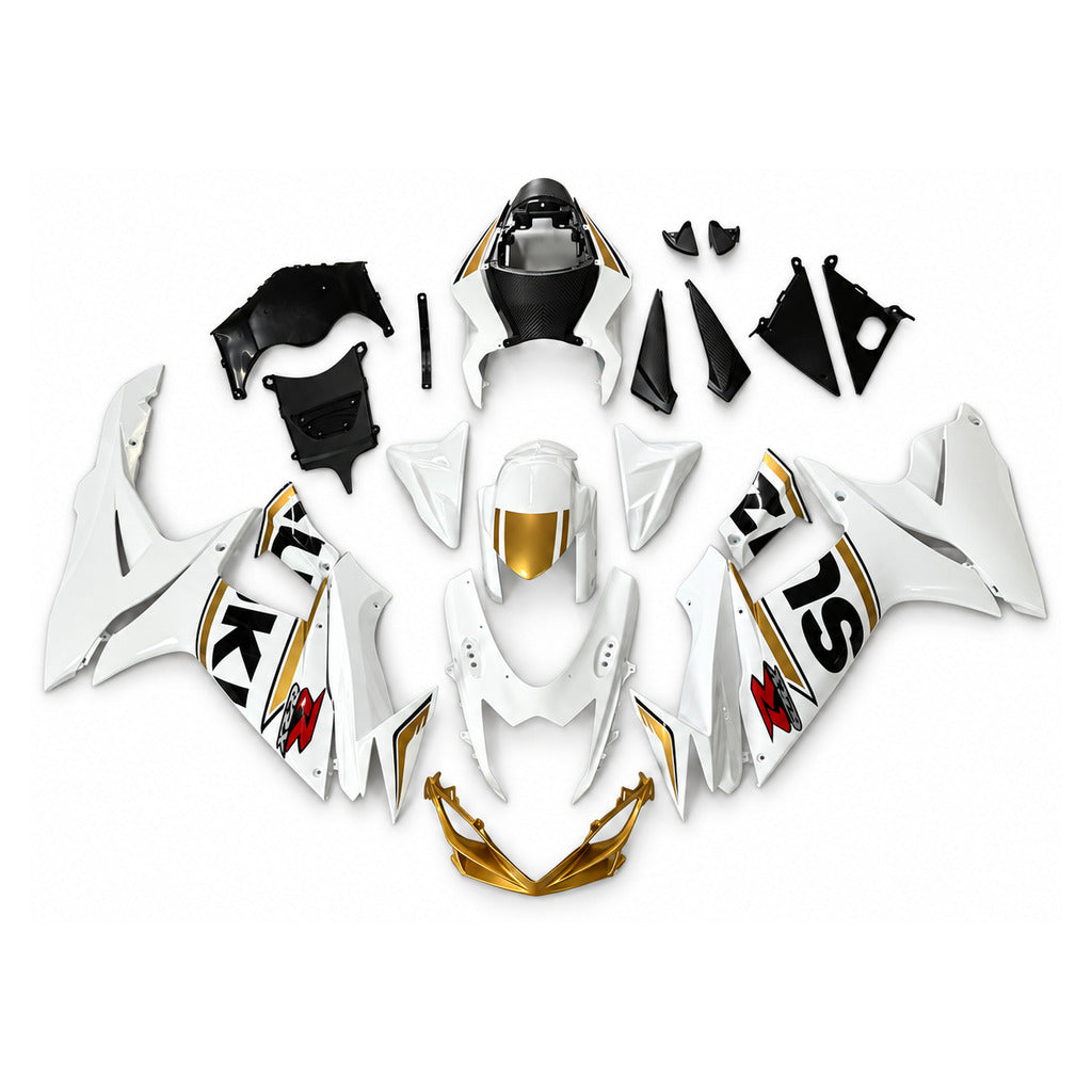 NT Fairing Fit for Suzuki 2011-2027 GSXR600/750 N145- Gold White Black | ABS Injection - 1