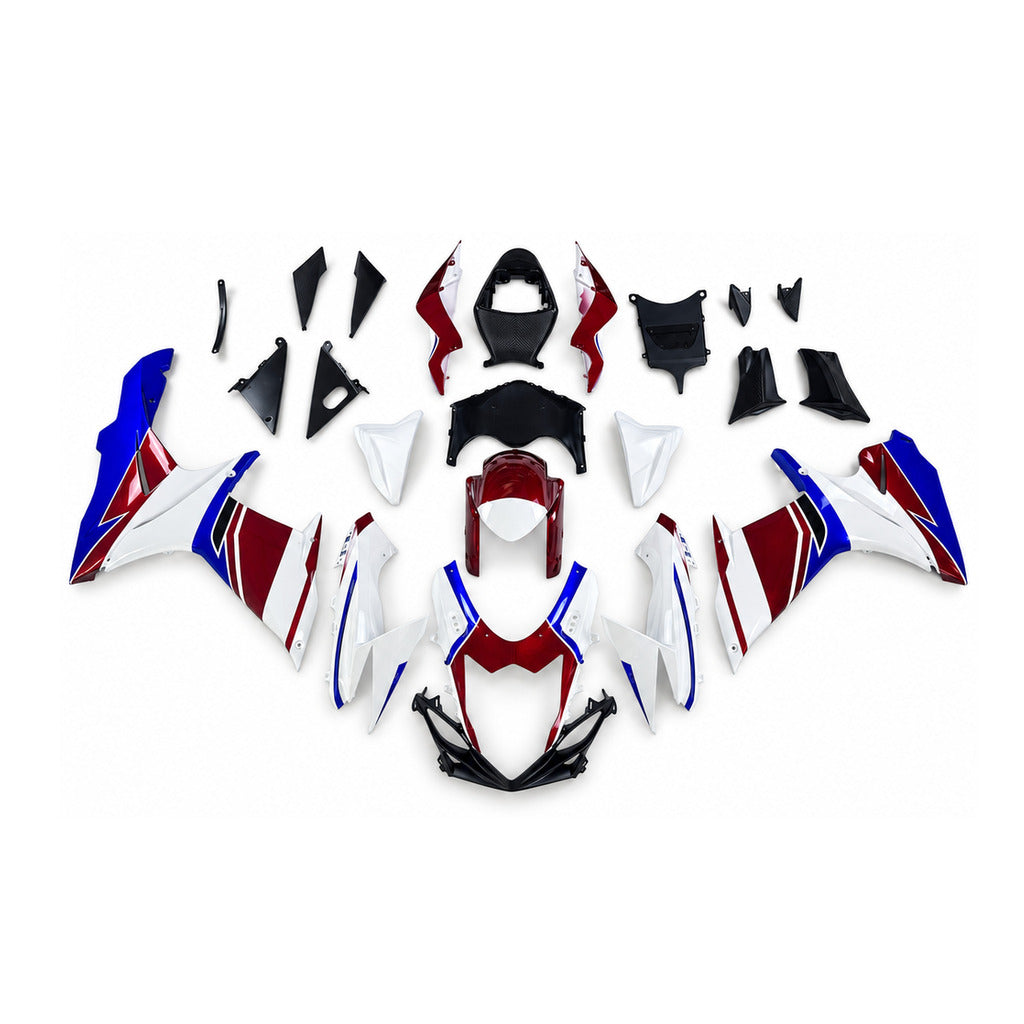 NT Fairing Fit for Suzuki 2011-2027 GSXR600/750 N157- Burgundy Blue White | ABS Injection - 1