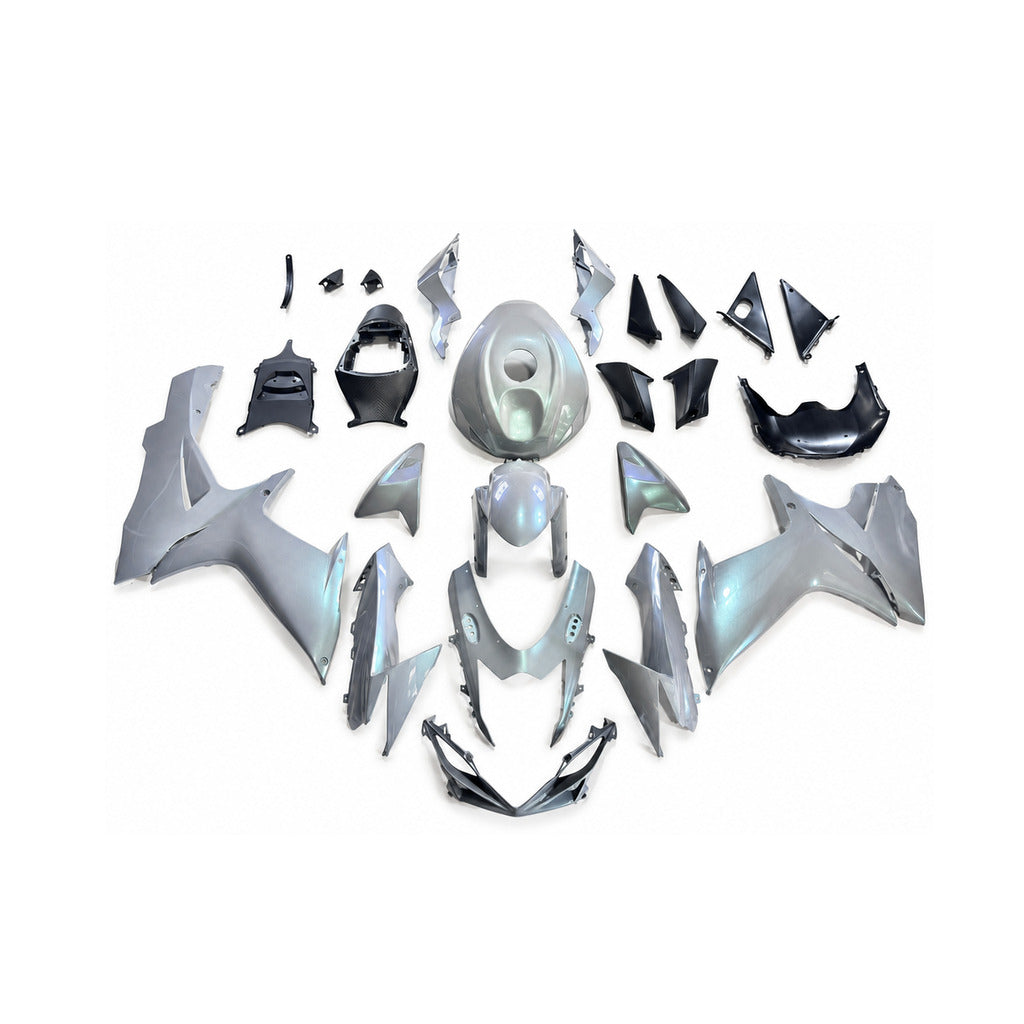 NT Fairing Fit for Suzuki 2011-2027 GSXR600/750 N134- Silver Green Black | ABS Injection - 1