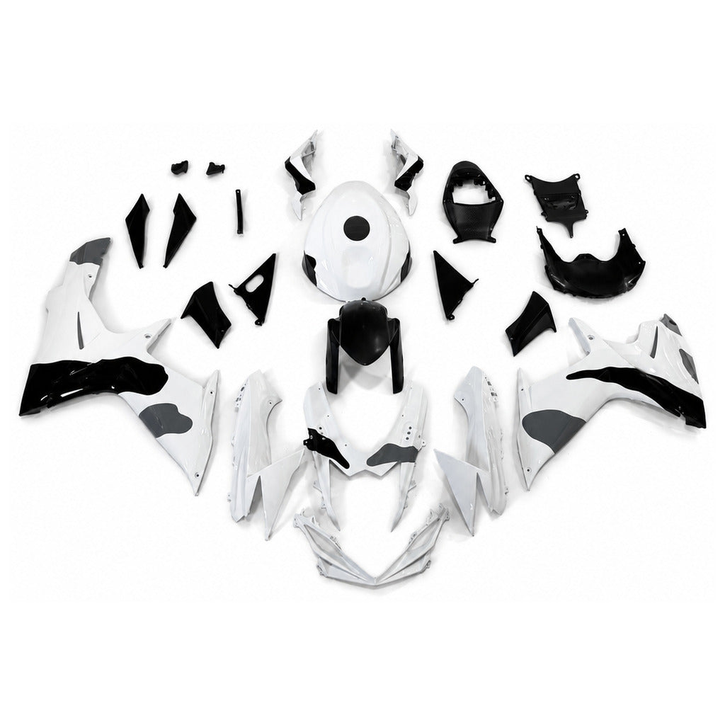 NT Fairing Fit for Suzuki 2011-2027 GSXR600/750 N136- White Black | ABS Injection - 1
