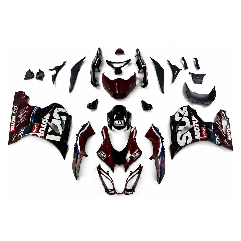 NT Fairing Fit for Suzuki 2017-2027 GSXR 1000 N049- Burgundy Blue Black | ABS Injection - 1