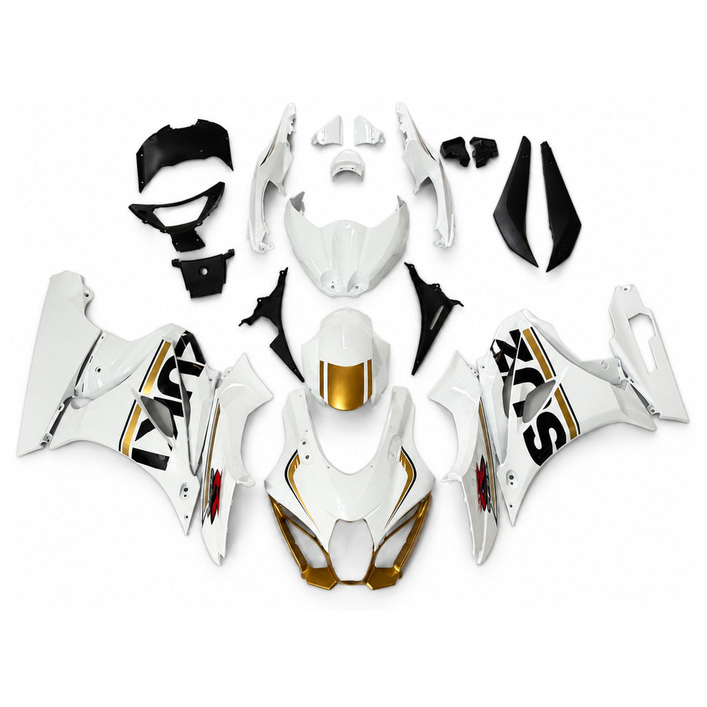NT Fairing Fit for Suzuki 2017-2027 GSXR 1000 N053- Gold White Black | ABS Injection - 1