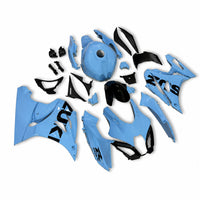 NT Aftermarket Injection ABS Plastic Fairing Fit for GSXR 1000 2017-2025 Light Blue Black T039