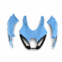 NT Aftermarket Injection ABS Plastic Fairing Fit for GSXR 1000 2017-2025 Light Blue Black T039