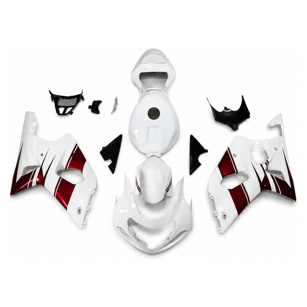 NT Fairing Fit for Suzuki 2000-2002 GSXR 1000 U038- Burgundy White Black | ABS Injection - 1