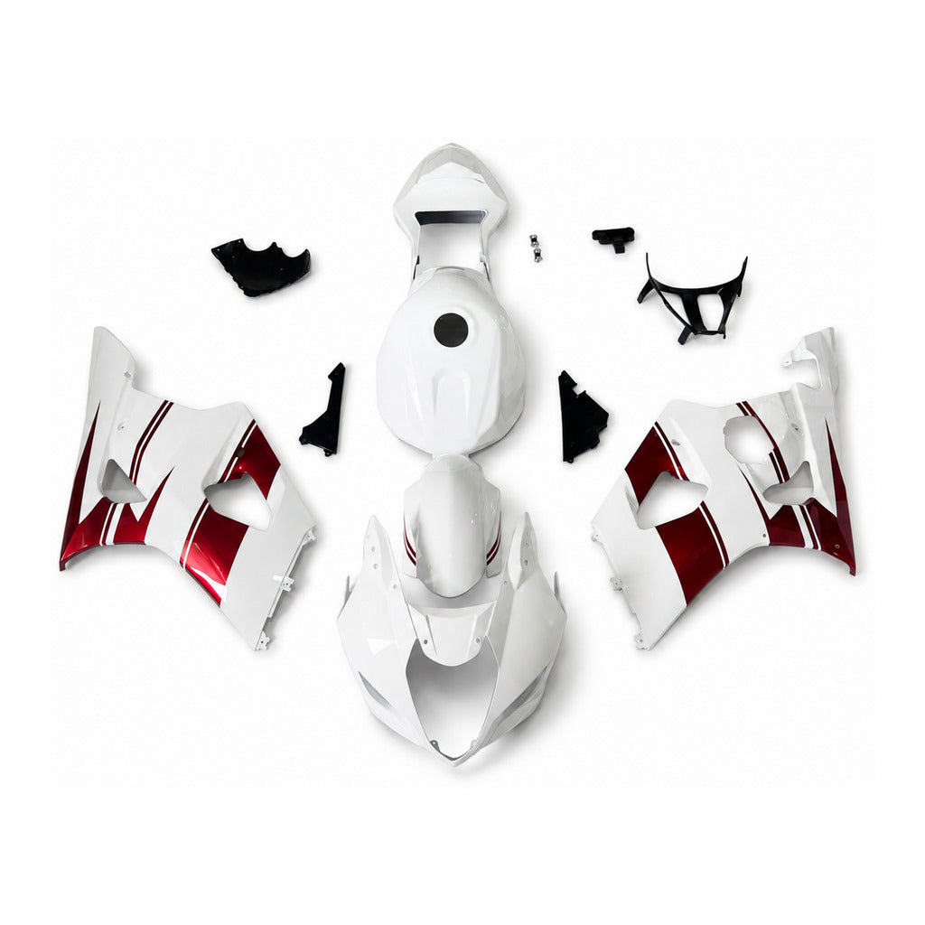 NT Fairing Fit for Suzuki 2003-2004 GSXR 1000 N071- Burgundy White | ABS Injection - 1