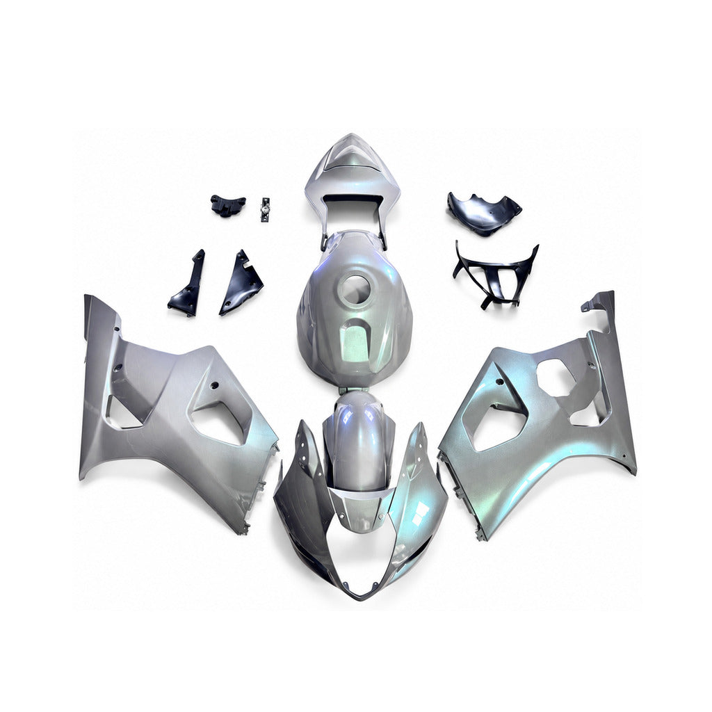 NT Fairing Fit for Suzuki 2003-2004 GSXR 1000 N072- Silver Green Black | ABS Injection - 1