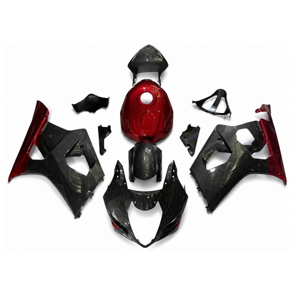 NT Fairing Fit for Suzuki 2003-2004 GSXR 1000 N04- Burgundy Black | ABS Injection - 1