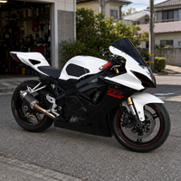 US STOCK NT Injection Mold New Kit White Black Red ABS Fairing Fit for Suzuki GSXR 600/750 2004-2005 N112 Available in CA