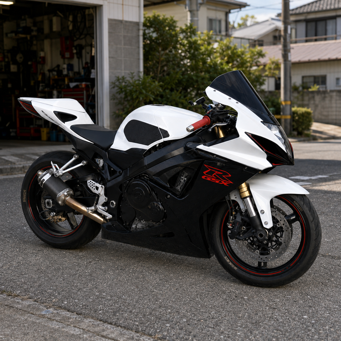 US STOCK NT Injection Mold New Kit White Black Red ABS Fairing Fit for Suzuki GSXR 600/750 2004-2005 N112 Available in CA