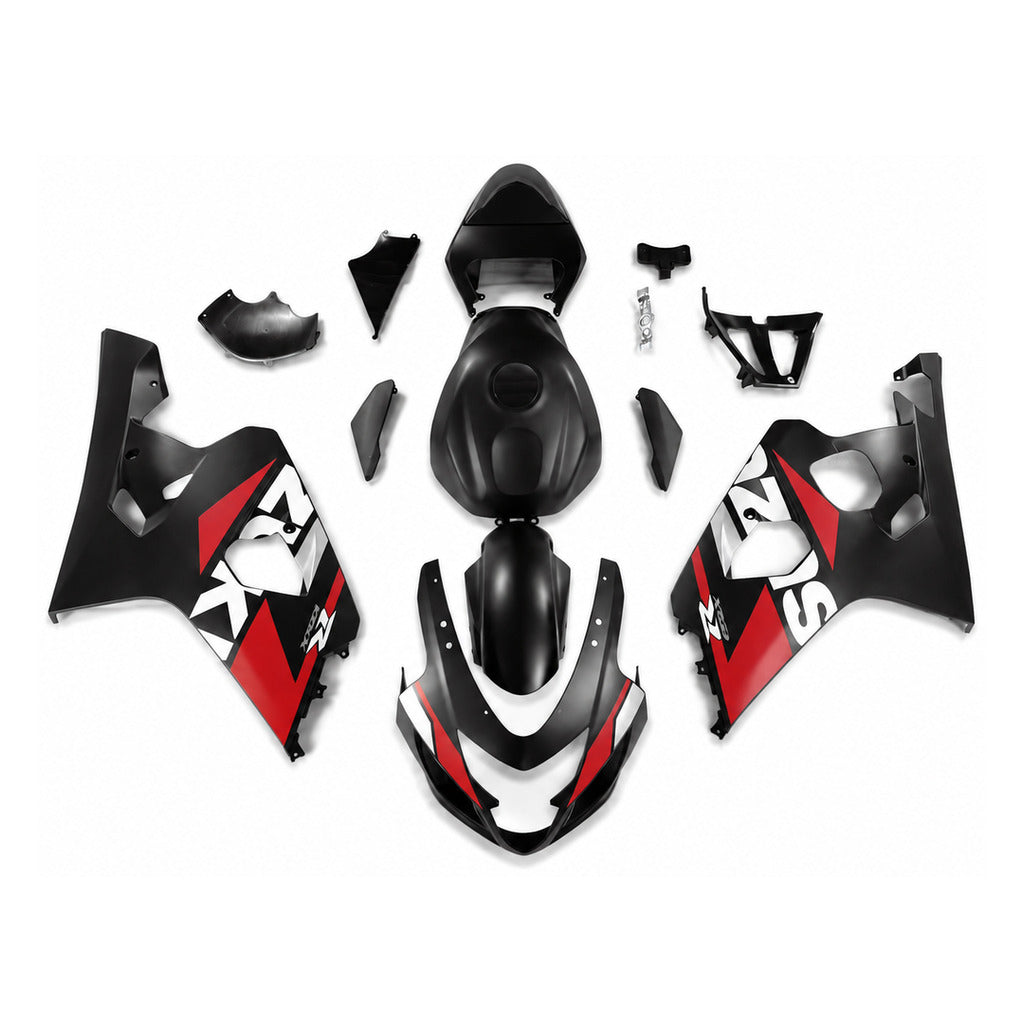 NT Fairing Fit for Suzuki 2004-2005 GSXR600/750 N119- Red Black | ABS Injection - 1