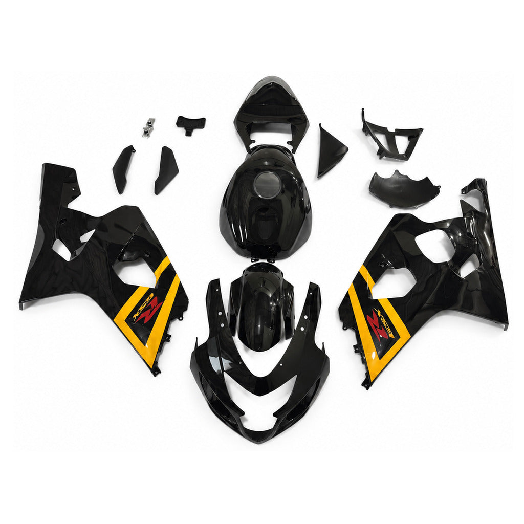 NT Fairing Fit for Suzuki 2004-2005 GSXR600/750 N122- Gold Black | ABS Injection - 1