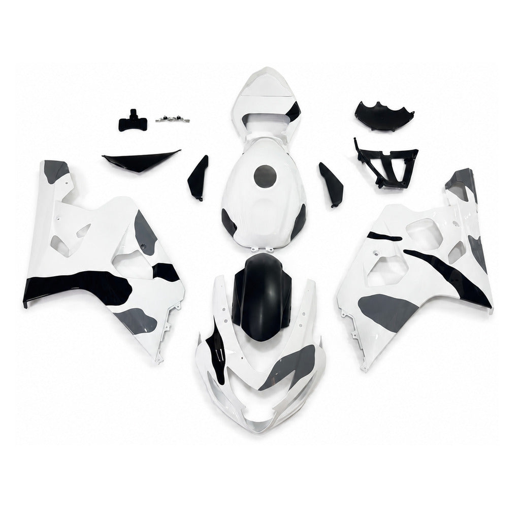 NT Fairing Fit for Suzuki 2004-2005 GSXR600/750 N121- White Black Blue | ABS Injection - 1