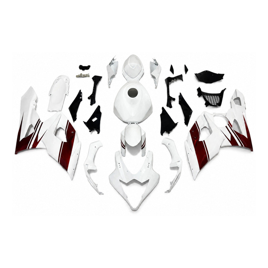 NT Fairing Fit for Suzuki 2005-2006 GSXR 1000 N091- Burgundy White Black | ABS Injection - 1