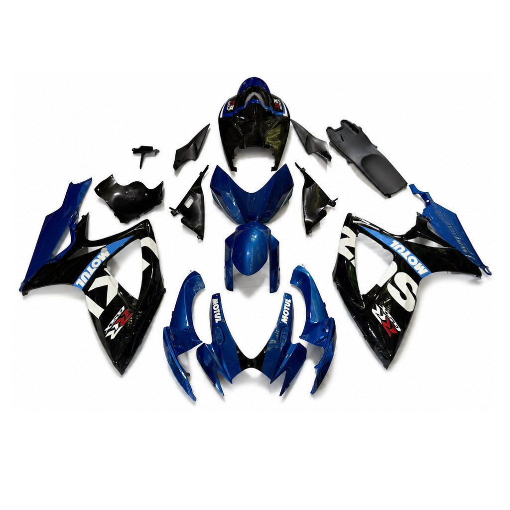 US STOCK NT Injection Molding Fairing Fit for 2006 2007 GSXR 600 750 Blue Black N162 Available in CA