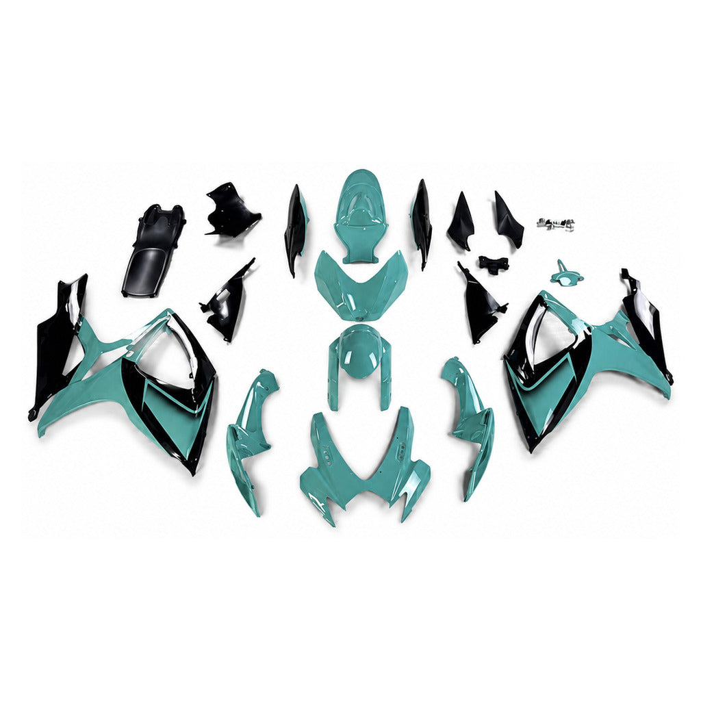 NT Fairing Fit for Suzuki 2006-2007 GSXR600/750 N166- Teal Black | ABS Injection - 1