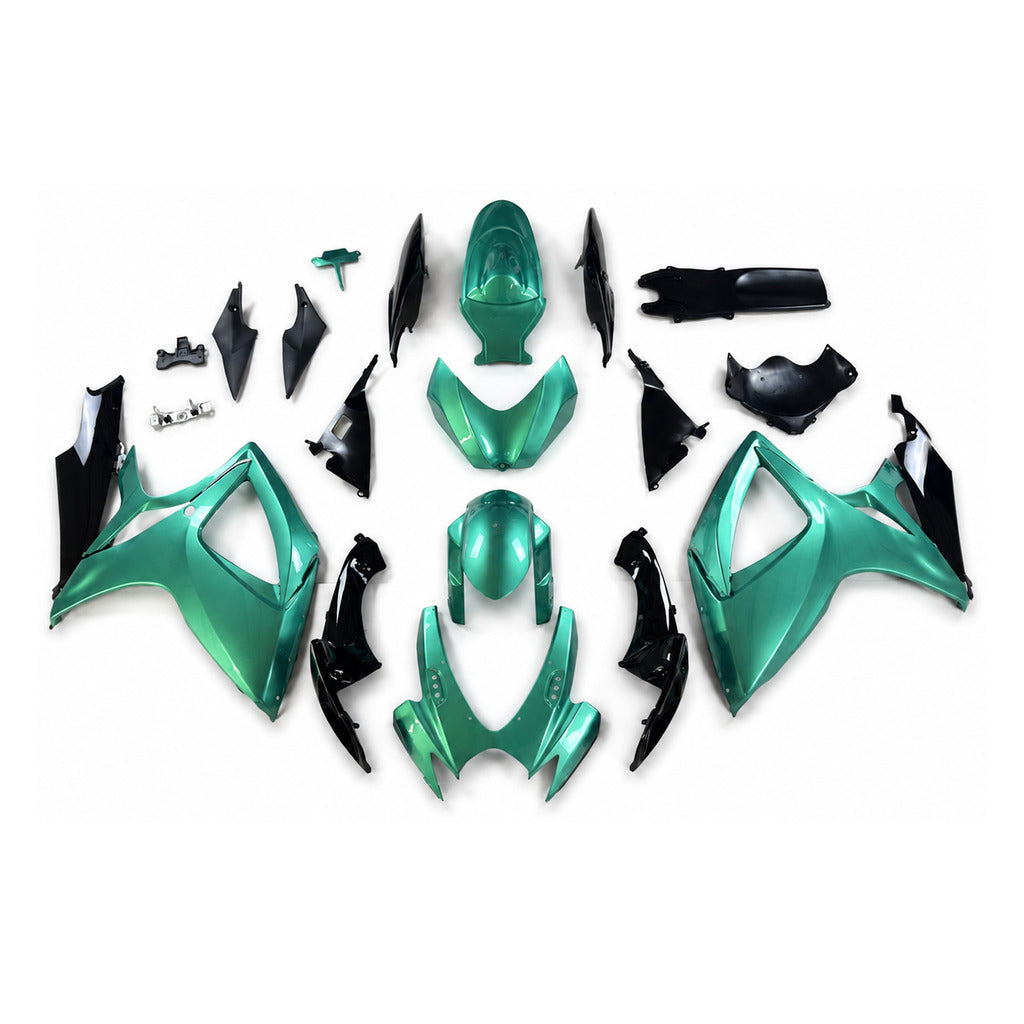 NT Fairing Fit for Suzuki 2006-2007 GSXR600/750 N172- Teal Green Black | ABS Injection - 1
