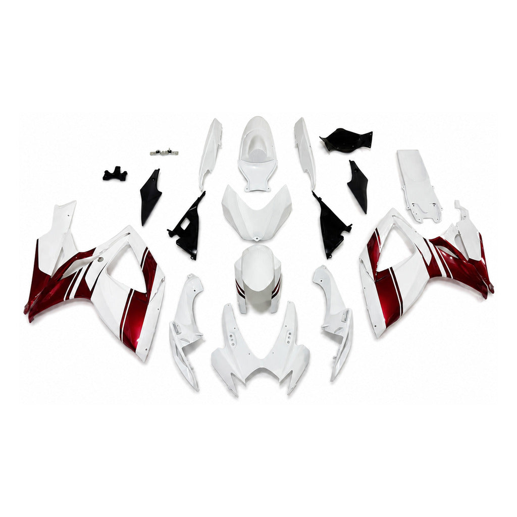NT Fairing Fit for Suzuki 2006-2007 GSXR600/750 N173- Burgundy White | ABS Injection - 1