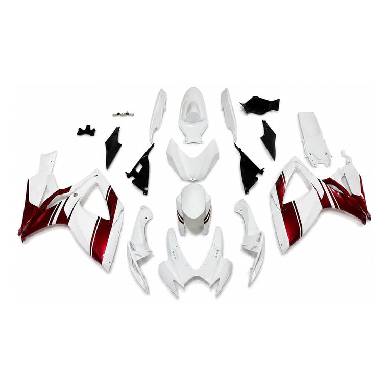 NT Fairing Fit for Suzuki 2006-2007 GSXR600/750 N173- Burgundy White | ABS Injection