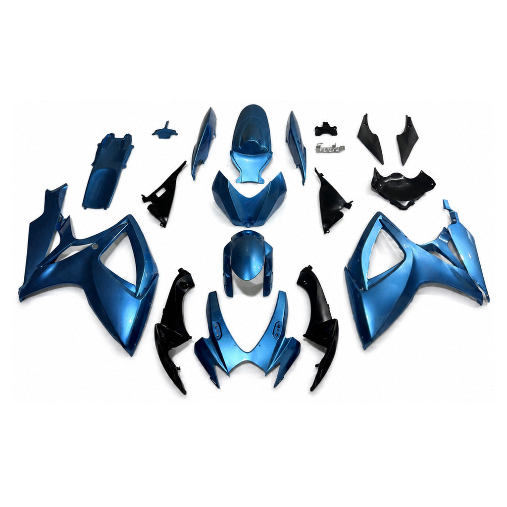 NT Fairing Fit for Suzuki 2006-2007 GSXR600/750 N178- Blue Black | ABS Injection - 1