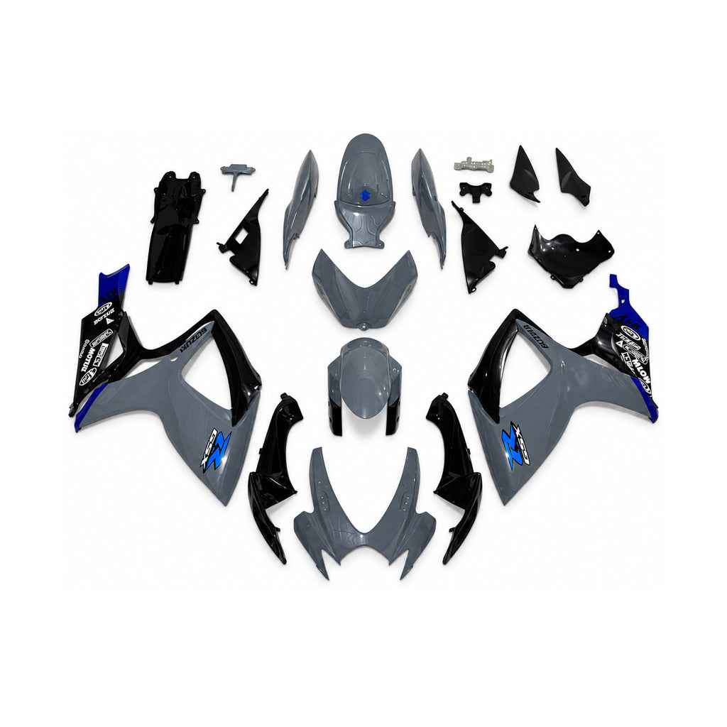NT Fairing Fit for Suzuki 2006-2007 GSXR600/750 N181- Blue Black | ABS Injection - 1