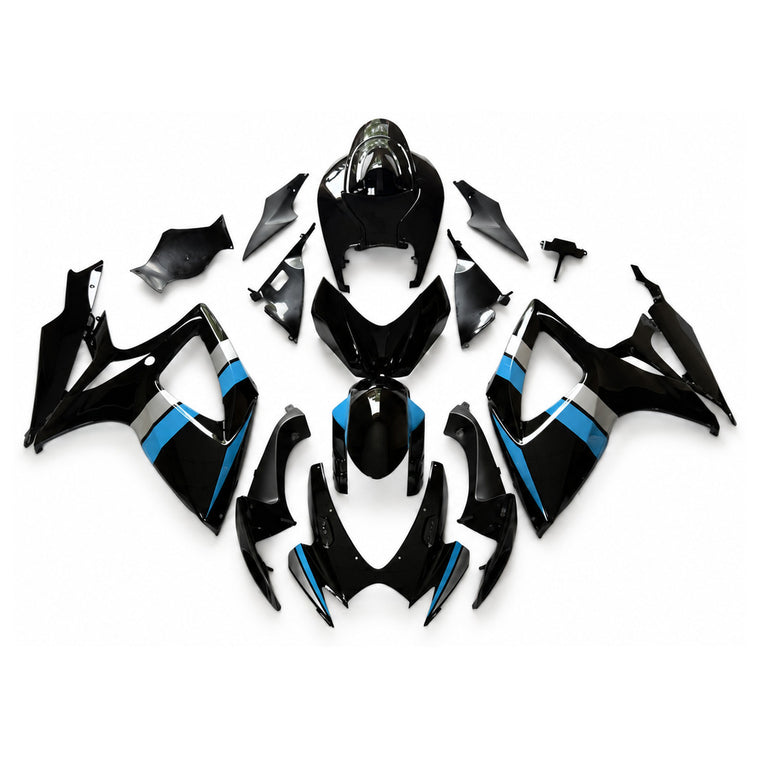 NT Fairing Fit for Suzuki 2006-2007 GSXR600/750 N190- White Black Blue | ABS Injection