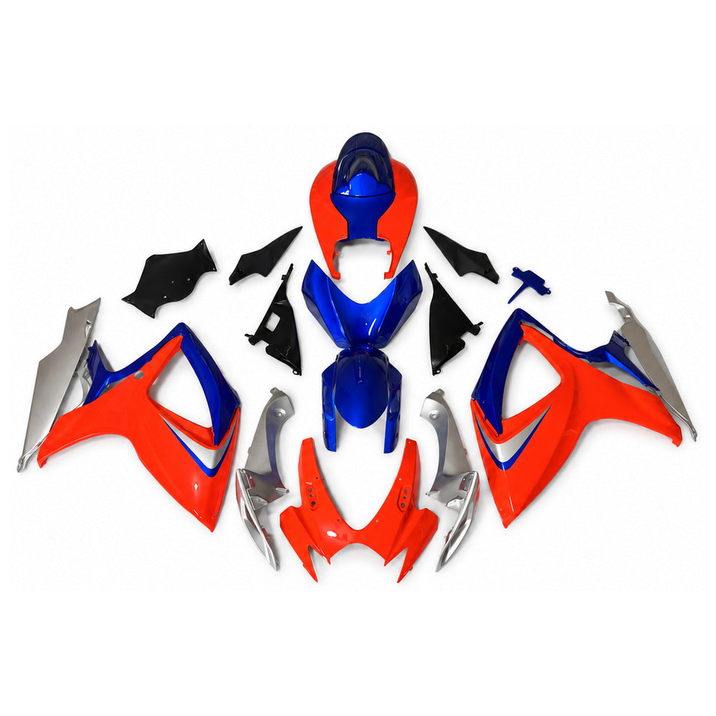 NT Fairing Fit for Suzuki 2006-2007 GSXR600/750 N191- Red Blue | ABS Injection - 1
