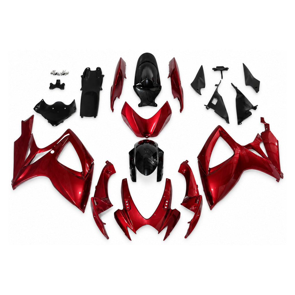 NT Fairing Fit for Suzuki 2006-2007 GSXR600/750 N194- Burgundy Black | ABS Injection - 1