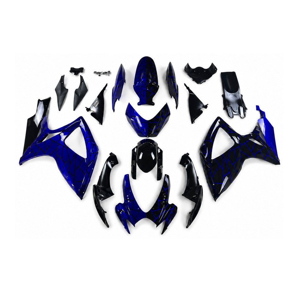 NT Fairing Fit for Suzuki 2006-2007 GSXR600/750 N169- Blue Black | ABS Injection - 1