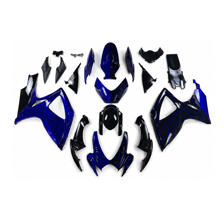 NT Fairing Fit for Suzuki 2006-2007 GSXR600/750 N169- Blue Black | ABS Injection
