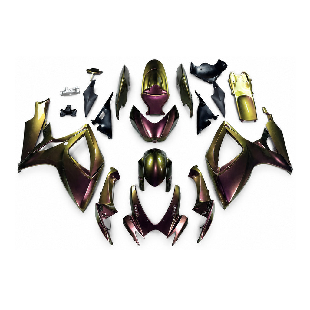 NT Fairing Fit for Suzuki 2006-2007 GSXR600/750 N183- Gold Burgundy Black | ABS Injection - 1