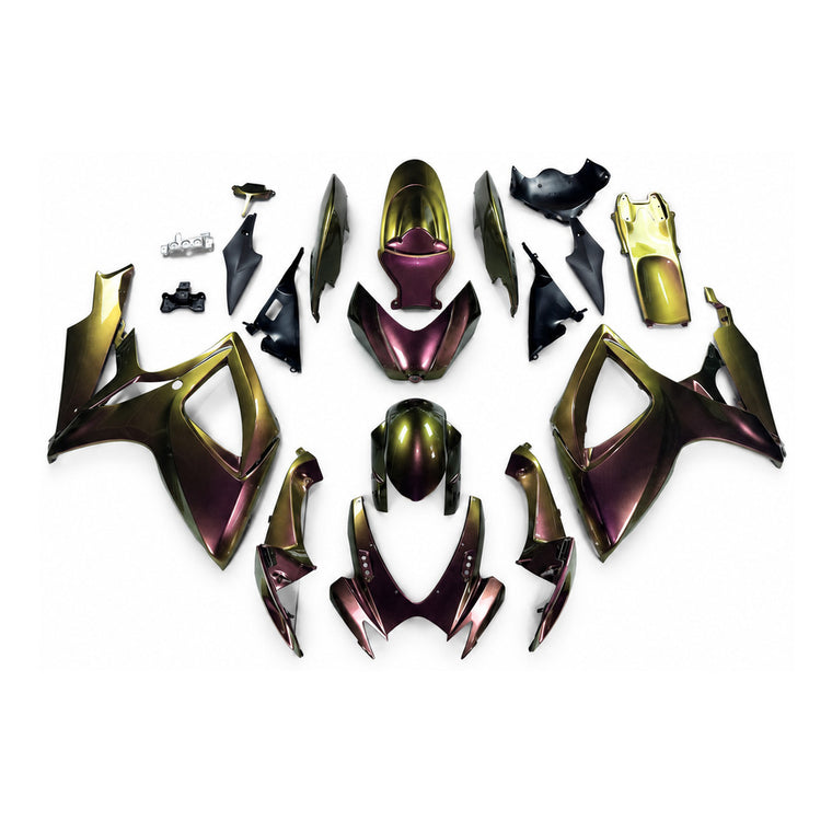 NT Fairing Fit for Suzuki 2006-2007 GSXR600/750 N183- Gold Burgundy Black | ABS Injection