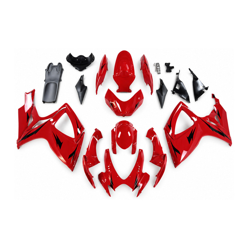 NT Fairing Fit for Suzuki 2006-2007 GSXR600/750 N189- Red Black | ABS Injection - 1