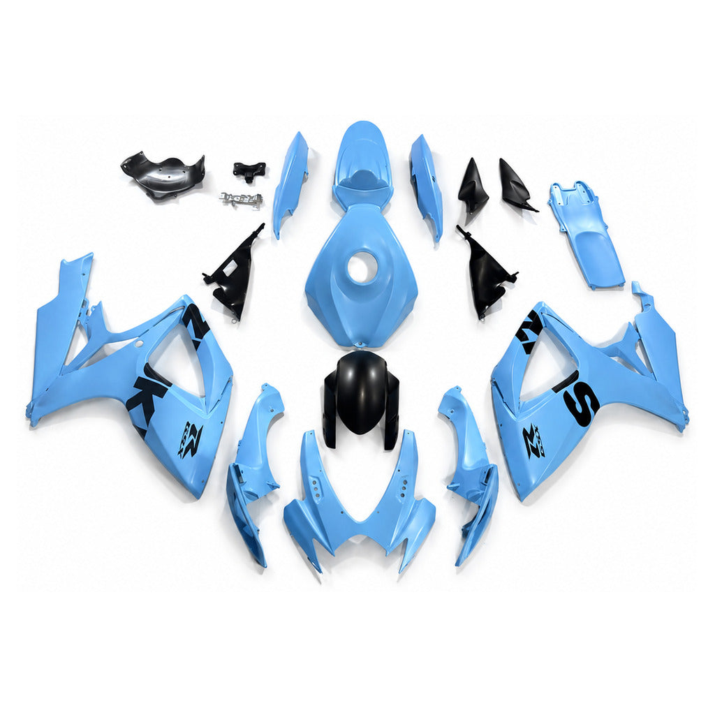NT Fairing Fit for Suzuki 2006-2007 GSXR600/750 N164- Blue Black | ABS Injection - 1