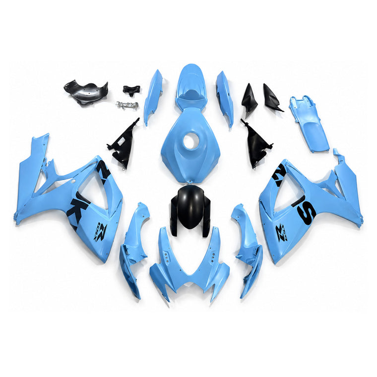 NT Fairing Fit for Suzuki 2006-2007 GSXR600/750 N164- Blue Black | ABS Injection