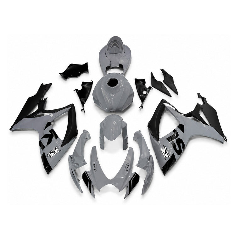 NT Fairing Fit for Suzuki 2006-2007 GSXR600/750 T176- Gray Black | ABS Injection