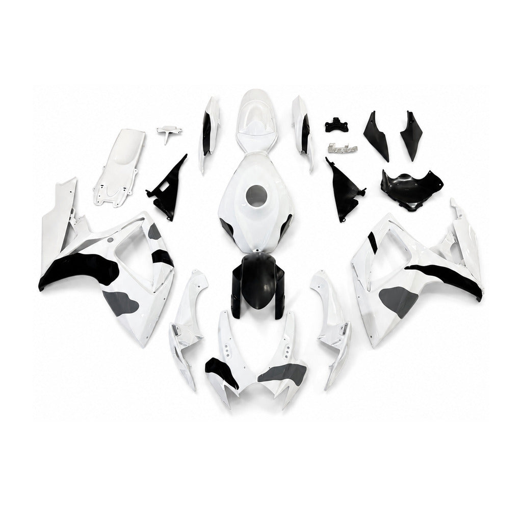 NT Fairing Fit for Suzuki 2006-2007 GSXR600/750 T180- White Black | ABS Injection - 1