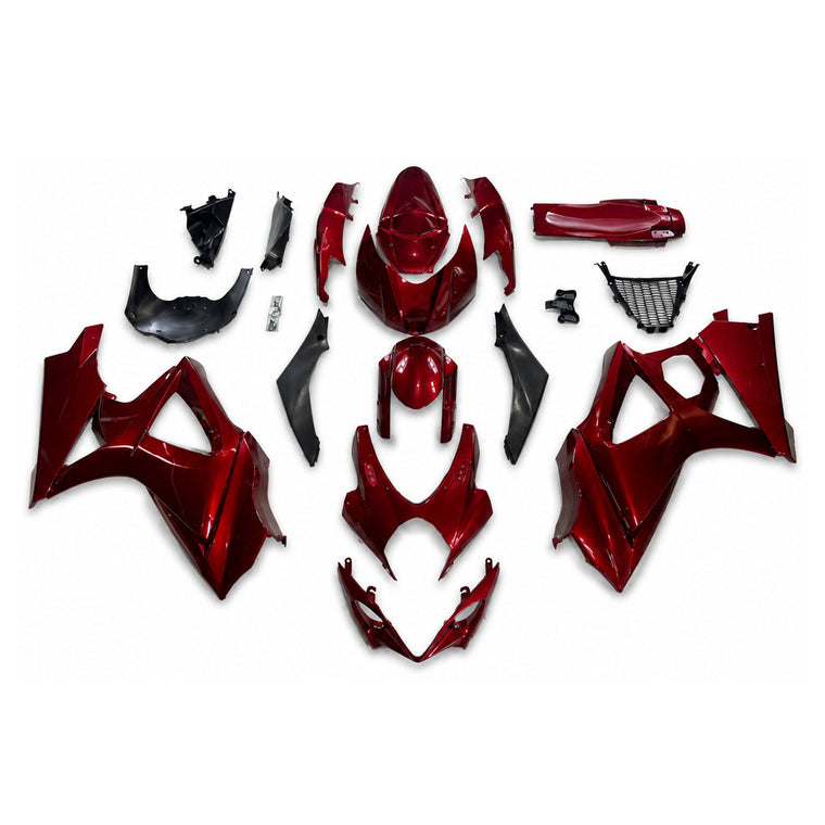 NT Fairing Fit for Suzuki 2007-2008 GSXR 1000 N086- Burgundy Black | ABS Injection